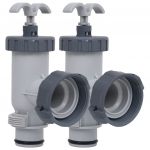 VidaXL Vannes à piston de piscine 2 pcs