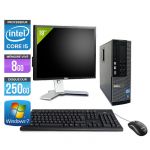 Dell Optiplex 7010 SFF + Ecran 19'' - Intel Core i5-3470 / 3.20 GHz - RAM 4 Go - HDD 250 Go - DVDRW - GigaBit Ethernet - Windows 10 Professionnel