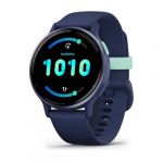 Garmin Montre sport Vivoactive 5 Metallic Blue bracelet bleu