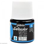 Pebeo Peinture tissu Setacolor tissus clairs laque noir 45 ml
