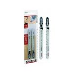 Kreator KRT041004 - Lames de scies sauteuses HCS pour bois Longueur 100 mm Fixation T Denture 6 tpi Pas de 4 mm