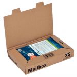 ColomPac Boîte postale brune d'expédition Mailbox XS en carton - 24,5 x 14,5 x 3,3 cm