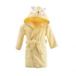 Peignoir enfant jaune 6 ans en coton