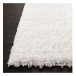 Tapis de salon interieur hirsute en blanc, 160 x 229 cm