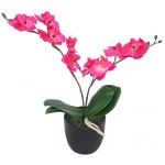 VidaXL Plante artificielle avec pot Orchidée 30 cm Rouge