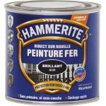 Hammerite Peinture fer brillant Noir 0,25 L