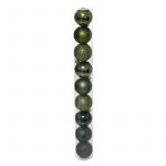 9 Boules de Noël vert bleu 6 cm