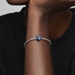 Pandora Charm C?ur Rotatif Bleu