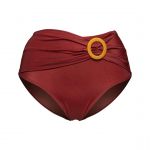 Sans Complexe Bas de bain taille haute Elevated Basics, Rouge - Couleur Rouge - Taille XL