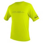 O'Neill Wetsuits Basic Skins S/S Crew T-Shirt pour Homme M Citron Vert