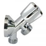 Robinet &agrave; clapet avec applique pour machine &agrave; laver - M1/2" - Sortie M3/4