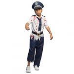 Ruedelafete Costume Zombie police (5-6 ans)