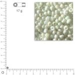 Rayher Perles de rocaille opaques lustrées - 2.6 mm - 17 g - blanc