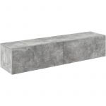 Étagère Murale Evaton 140 x 33 x 30 cm Effet Béton