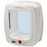 Ferplast Chatière Swing Microchip Large pour Chat - Blanc