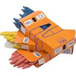 Lyra Craie forestière de marquage sans papier longueur 110 mm coloris rouge boîte de 12