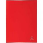 Exacompta Réf. 8545E - Carton de 12 Protèges-documents OPAK - 40 pochettes grainées antireflet - 80 vues - pour format A4 - dimensions 24 x 32 cm - couverture en polypro souple - couleur rouge