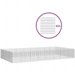 VidaXL Enclos pour animaux en libert&eacute; 24panneaux 54x60cm fer galvanis&eacute;, clapier &agrave; lapins, cage &agrave; lapins, cage pour animaux