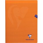 Clairefontaine 383361C - Cahier Mimesys 240x320, 96p./48 feuilles 90 g/m² piquées, coloris orange, Séyès