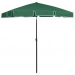 VidaXL Parasol de plage Vert 180x120 cm