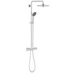 Grohe Vitalio Joy système de douche avec robinet de douche thermostatique avec aquadimmer diamète 26cm avec douchette chrome 26403001
