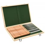 VidaXL Ensemble d'outils de tournage 8 pcs Acier rapide