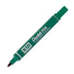 Pentel 12 marqueurs permanent N50 encre verte pointe ogive
