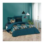 PARURE DE LIT 3 PIECES 260 x 240 CM IMPRIME 42 FILS ALLOVER ALIANOR
