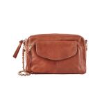 Pieces Sac à Bandoulière Small Naina Root Beer - Camel - Taille Unique - Femme - H21 - Boutique Seven's