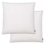 VidaXL Oreiller 2 pcs Remplissage de duvet léger 80 x 80 cm Blanc