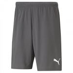 Puma Short de Football Team Rise pour Homme Gris/Blanc Taille L