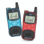 Vtech Kidi Talkie Explorer Bleu et Rouge, Talkies-Walkies Enfants avec Lampe Torche, Communication Cryptée Sécurisée, Portée de 200 Mètres, Cadeau Enfant Dès 4 Ans - Contenu en Français