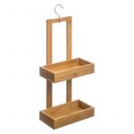 Serviteur de douc en bambou 2 plateaux H 61 x l 26 x P 14 cm AC D&Eacute;CO