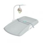 Ingenuity Day & Night Table à Langer Sylvi – Avec Veilleuse à Lumière Rouge pour un Meilleur Sommeil, Nettoyage Facile, 0 Mois+