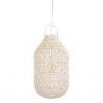 Prix Abat Jour Cylindrique Déco Rotin 75cm Blanc