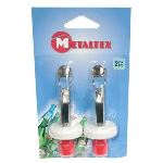 Metaltex 2 bouchons expansibles à levier avec décapsuleur