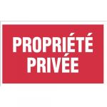 300x200mm Panneau Propri/ét/é priv/ée d/éfense dentr/ée jaune
