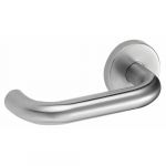 Vachette 0583769 Paire b&eacute;quille 2 coudes s/rosete Inox bross&eacute; gamme 304 ref 492 LINOX -