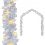 VidaXL Guirlande de No&euml;l avec lumi&egrave;res LED 5 m Blanc