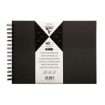 Clairefontaine Album à personnaliser de 40 feuilles 185g/m2 au format 21x16cm - Noir - Noir - Lot de 3