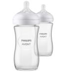 Philips Biberon SCY933/02 Natural Response verre 260 ml lot de 2