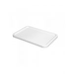 Gilac Couvercle pour bacs gerbables en plastique blanc