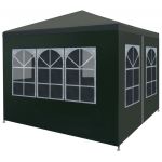 VidaXL Tente de réception 3 x 3 m Vert