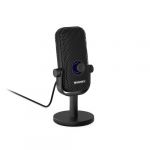 Endorfy Solum Voice S, Microphone pour Le Streaming, Le Chat et l'enregistrement de podcasts, éclairage RGB, Sortie Casque, Bouton Tap-to-Mute, réglage Gain, cardioïde | EY1B013