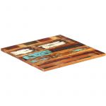 VidaXL Dessus de Table Carr&eacute; 25-27 mm Bois de R&eacute;cup&eacute;ration Solide 60x60 cm