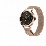 Golden Sound AMOLED Smartwatch Ladies - 3 bracelets supplémentaires - Convient à tout ordinateur portable et smartphone - Podomètre - Moniteur de sommeil - Moniteur de saturation - 40mm
