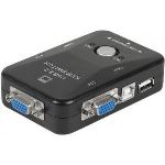 Dexlan 60102 - Mini switch KVM VGA USB 2 ports