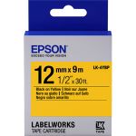 Epson LK-4YBP - noir sur jaune - C53S654008