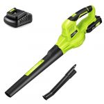 SnapFresh Souffleur Batterie 20V - Souffleur &agrave; Feuilles Souffleurs de Feuilles sans Fil avec Batterie et Chargeur 210 km/h 240m&sup3;/