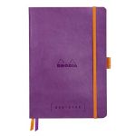 Rhodia Rama Goalbook carnet souple A5 240 pages papier blanc dot violet - Violet - Lot de 2